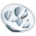 Reflector de Aluminio para 3 Led Cree 53x18mm