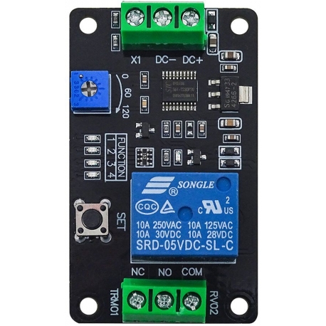 Temporizador de Rele 0.1-120 segundos, 5v