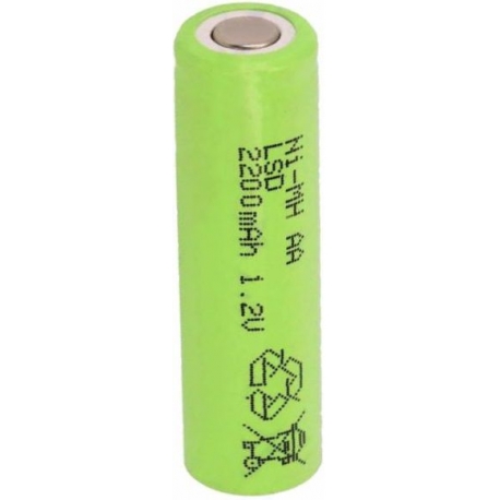 Batería NI-MH Recargable AA de 1.2v. 2.200mA