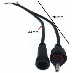 Conectores Jack de alimentación estanco 3.5-1.35mm