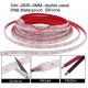 Tiras flexible de 60 Led 2835 Siliconado IP68 24v