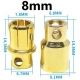 Conector Power 8mm Gold Plate