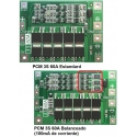 PCM 3S para Baterías de Litio 11.1-12.6v. 60A Estándar o Balanceado
