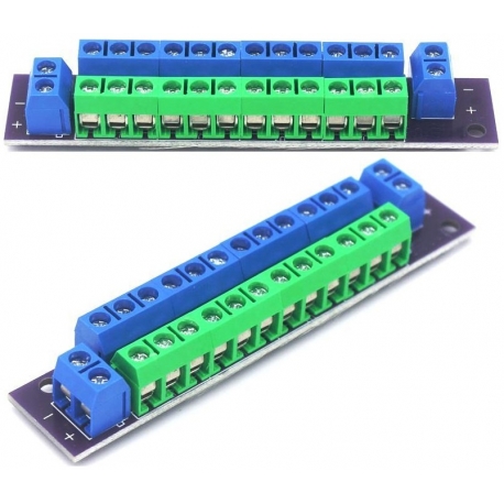 Placa distribución con Bornas Circuito Impreso Tipo 2