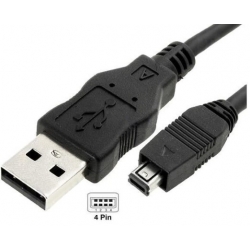Cable USB-A MIni-B HP 4pin Macho-Macho