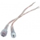 Conector Transparente ﻿15mm IP64 2 pin