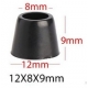Pies de Goma reforzado 12x8x9mm