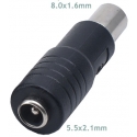 Adaptador Jack de alimentación 8x5.6 a 5.5x2.1mm
