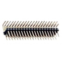 Tira de postes (Pines) doble Pin macho torneado 2.54mm acodado