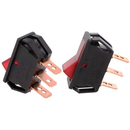 Interruptor Rocker basculante 2 Posiciones con Neón