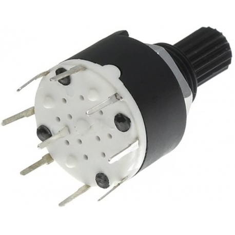 Conmutador Giratorio miniatura de Circuito Impreso SR16 1 circuito