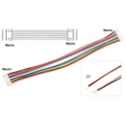 JST GH Polarizados 1.25mm Macho-Macho con Cables 2P