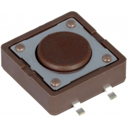 Pulsador Tact Switch de 12x12mm SMD, 0.8mm