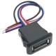 Conector USB 2.0 Hembra de panel con cable 4 pin