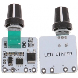 Regulador Dimmer PWM de Led y Motores 6-24v 120w