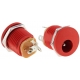 Conectores Jack de Alimentación Panel 5.5x2.1mm Rojo