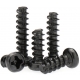 Tornillos 2.6mm Cabeza Redonda Philips Rosca Plasticos Negro