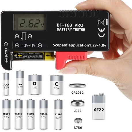 Multi Tester de mano de pilas y baterías