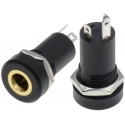 Conector Jack 3.5mm Stereo Hembra Chasis 3 pin