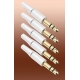 Conector Jack Macho 3.5mm, Stereo, 14mm, 3 pin Blanco