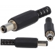 Conector Jack macho de alimentación 5.5-2.5-9mm