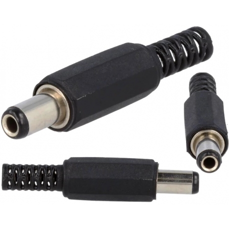Conector Jack macho de alimentación 5.5-2.5-9mm