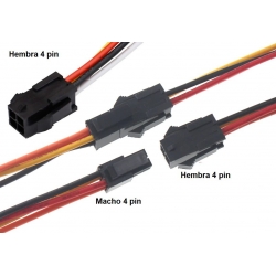 Conectores Cableados Molex MX430 MicroFit 4Pin Hembra