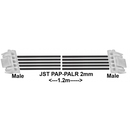 Conectores JST PAP/PALR 2mm Macho, Macho 5pin