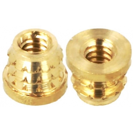 Insertos roscados a presión con cabeza tope, plano