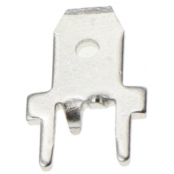 Faston macho PCB 4.8x13mm con tope DJ6111