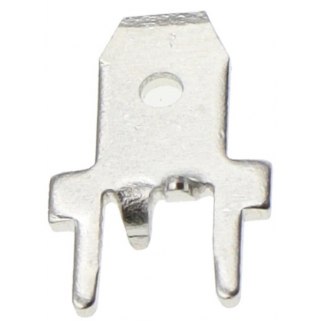 Faston macho PCB 4.8x13mm con tope DJ6111