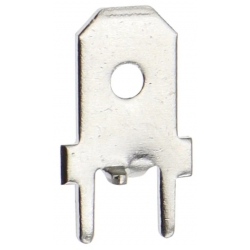 Faston macho PCB 6.3x14.6mm con tope DJ6111