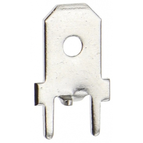 Faston macho PCB 6.3x14.6mm con tope DJ6111