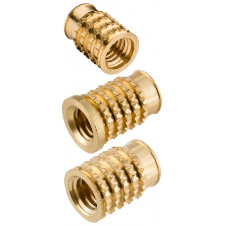 Insertos Roscados Latón Trumpet para Plástico y MDF