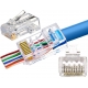 Conectores RJ45 Cat6 Plastico