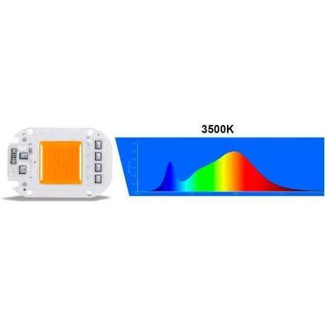 Led 50w COB 220v Chip On Board Cálido