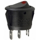 Interruptor basculante redondo (Rocker) con led Rojo