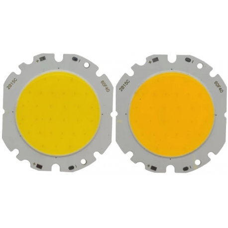 Led COB 60mm de 15w. 1400Lm, 300mA.