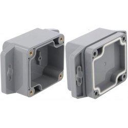 Caja para electronica, 64x58x35mm. Aleta IP68 Estanca