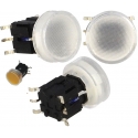 Pulsador Tact Switch con Led 10x13mm Redondos