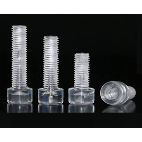 Tornillos Allen Transparentes, PVC M3