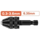 Mandril de Brocas 0.3-3.6mm