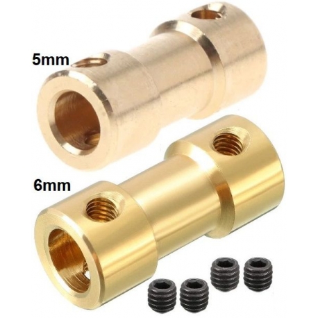 Acoplador eje a motor 5 a 6mm