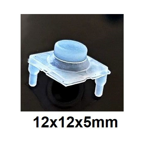 Botones Tecla con contactos de Grafito, 12x12x5mm