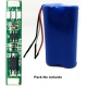 PCM 1S con NTC para Baterías Litio Cilíndricas de 3.7v. 5A.