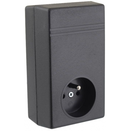 Caja de montaje de ABS 71120 rectangular, enchufe Schuko