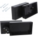 Caja de montaje de ABS 71120-2 rectangular, enchufe Schuko Macho