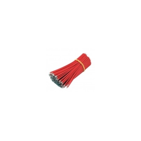 Cable Silicona Precortado y estañado de 10cm, 100 unidades