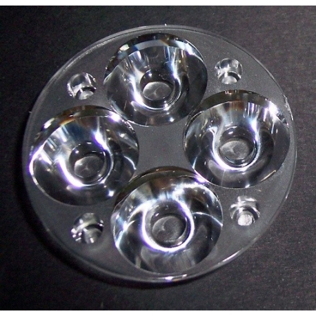Lentes MultiLed de 50mm para 4 Led CREE 10º