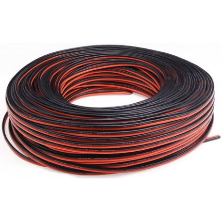 Cable Paralelo Bicolor de Silicona Ultra Flexible, Alta corriente y Temperatura en Rollos